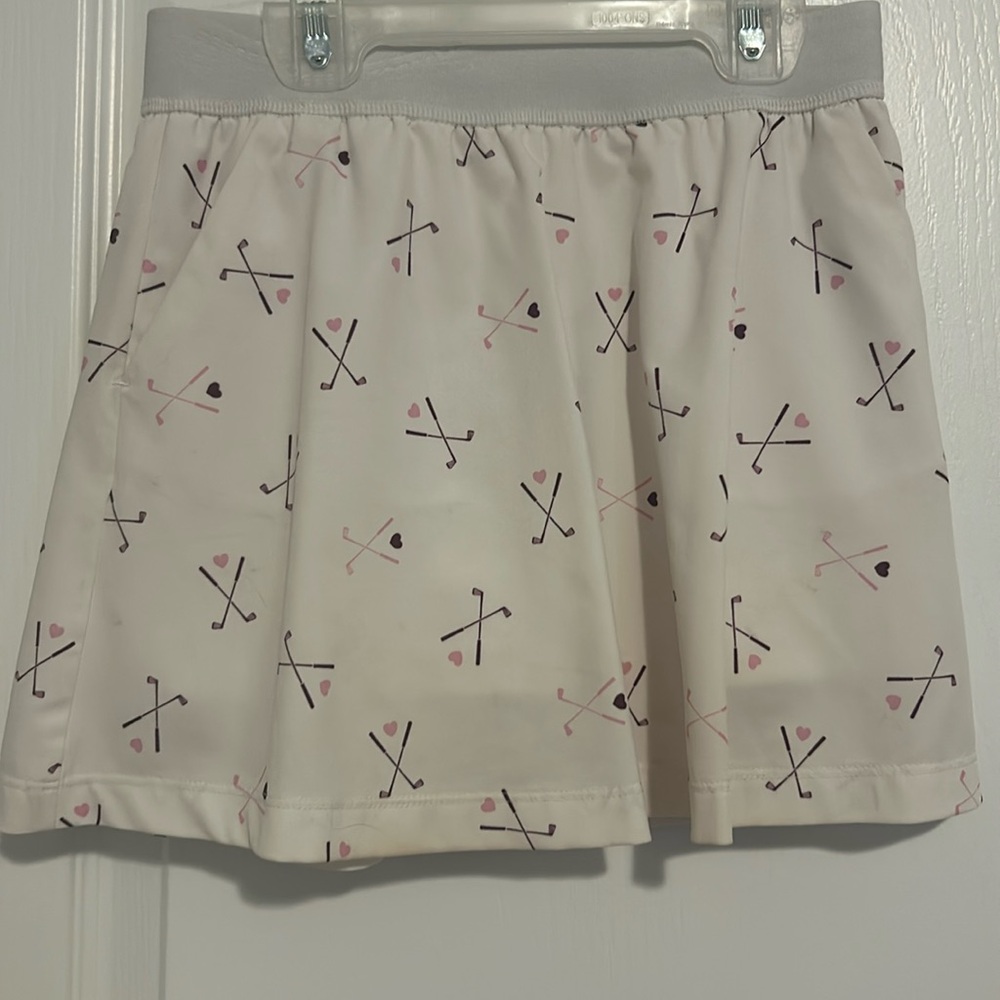 Dicks sporting goods girls white golf skirt size S(8-9)